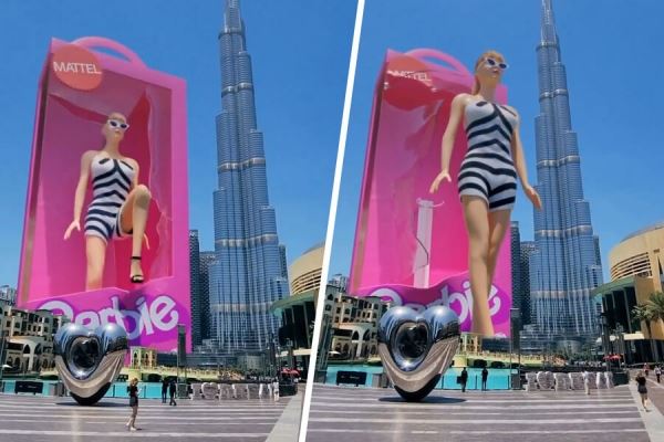 Дубайских автомобилистов стала раздражать гигантская кукла Барби из промо фильма 